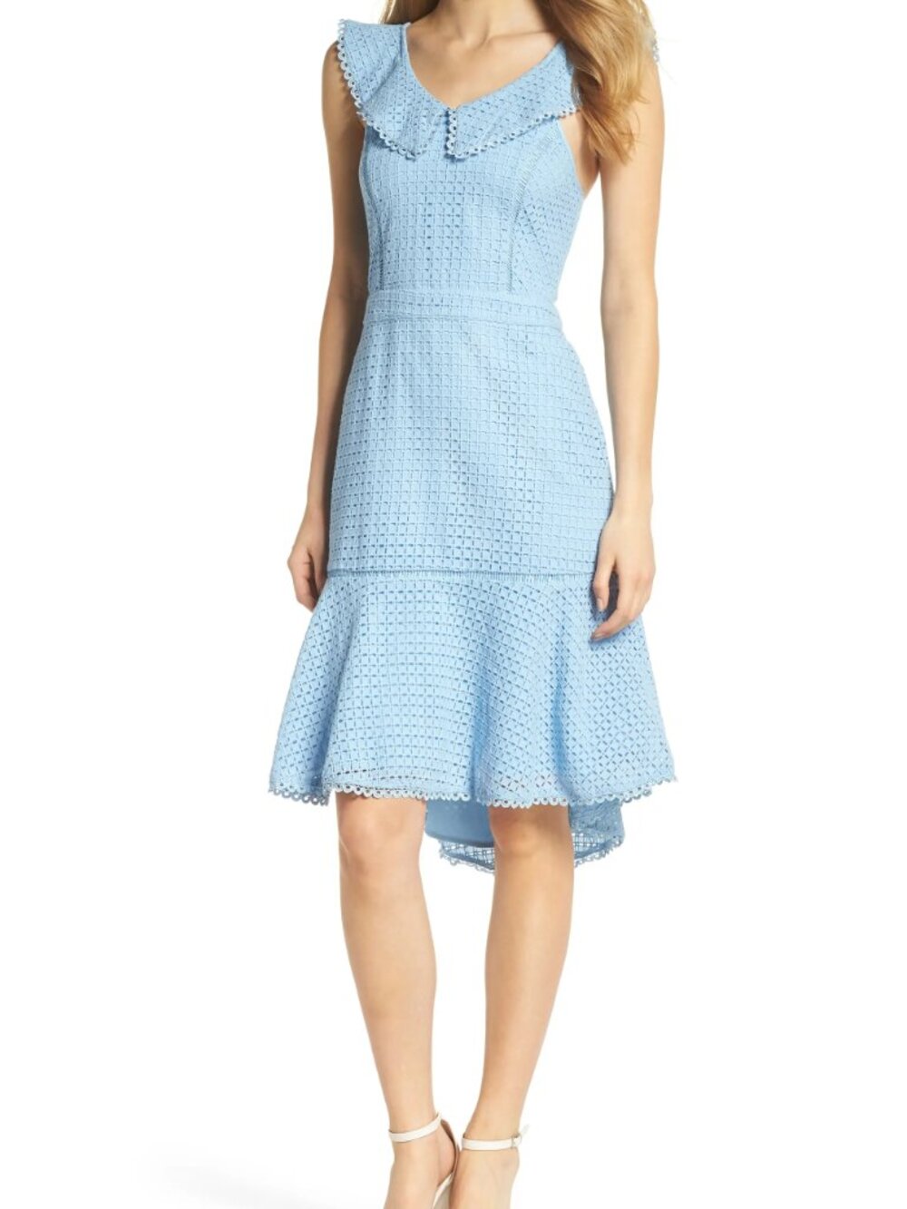 NWT Chelsea28 Sleeveless Eyelet Trumpet Dress